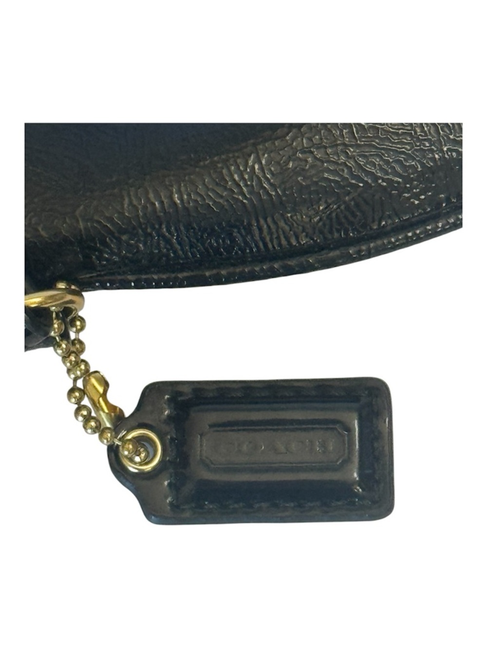 Coach Poppy Leather Wristlet Black 1941 Heritage Patch Corner Zip - Picture 4 of 10
